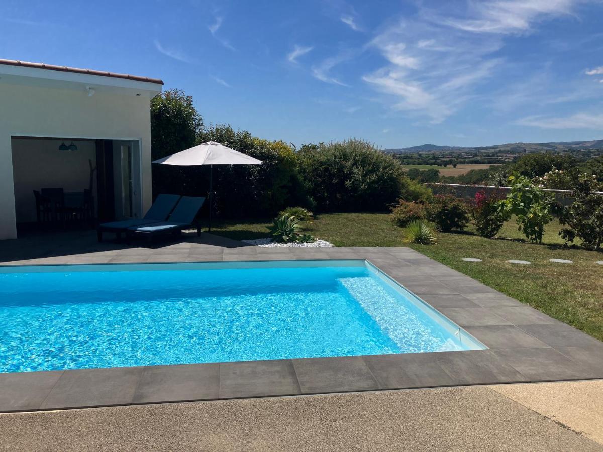 Gite Bambou Avec Piscine Saint-Andeol-le-Chateau Exteriör bild